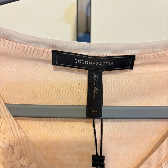 BCBGMaxAzria Maura Rose Sequin Dress - Picture 3 of 9